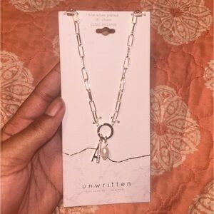 Unwritten Initial Pearl 18" Pendant Necklace